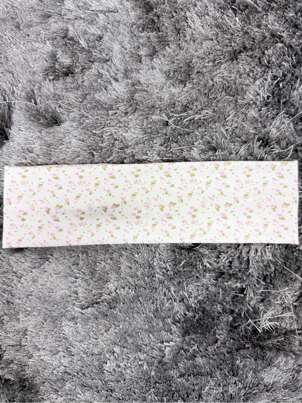 Floral Pink & Green Skinny Headband